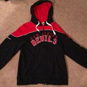 New Jersey Devils Men’s Reebok Hoodie Size M